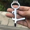 thumbnail image 1 of protective No-touch Keychain Tool  Silver - Pack of 2, 1 of 1