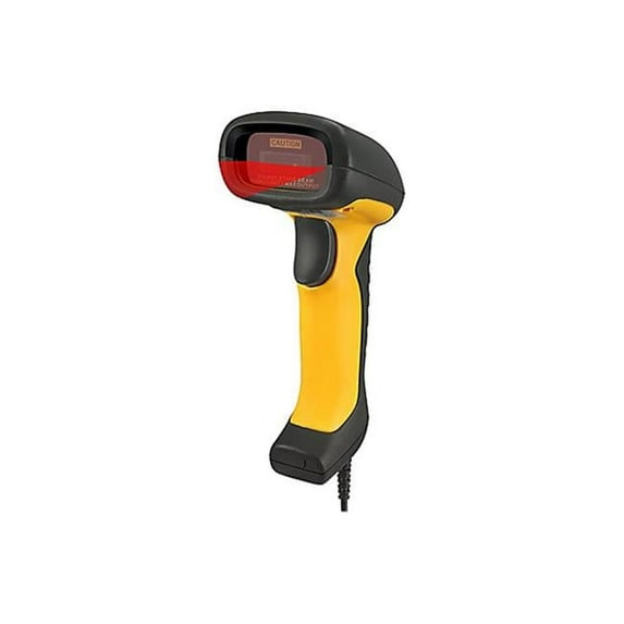 protective & Walterproof 2D & 1D USB Barcode Scanner, Black & Yellow