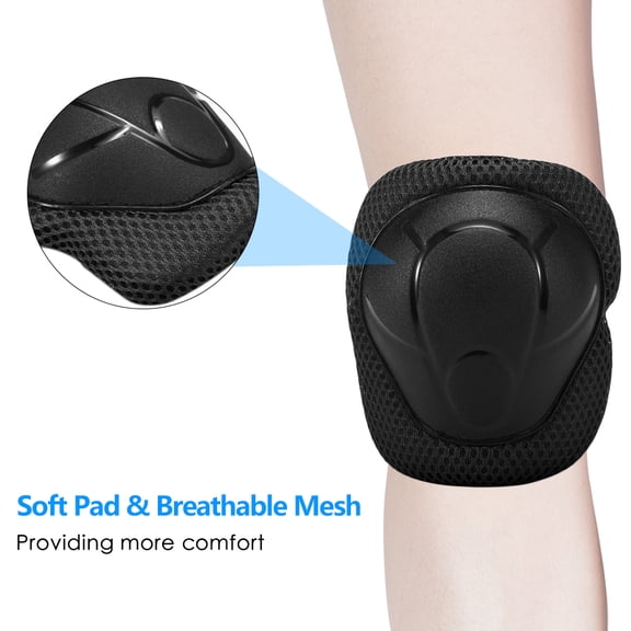 protective pad set Elbow Kids Knee Pads Set 6 in 1 Protective Gear Kit Knee Elbow Pads with Wrist Guards Children Safety Protection Pads for Rollerblading Cycle Skating
