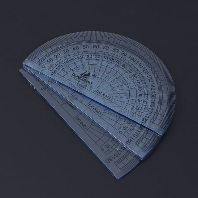 protractor 15PCS Clear Plastic Protractor Math Protractor 180 Degree Protractor for Angle