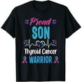 thumbnail image 1 of proud Son Thyroid cancer warrior awareness ribbon gift T-Shirt, 1 of 4