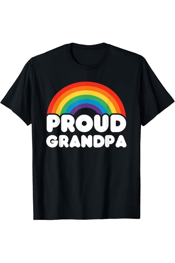 proud grandpa LGBT flag Gay Pride LGBTQ T-Shirt