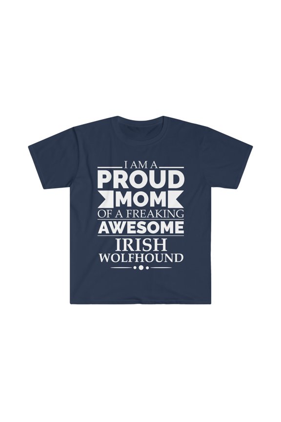proud mom Irish wolfhound Dog Mom Owner Mother's Day Unisex T-shirt S-3XL