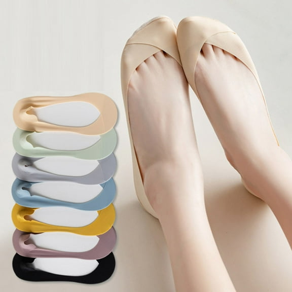 prucolt No Show Socks for Women Non Slip Thin Liner Socks Breathable Low Cut Soft Invisible Socks for Flats
