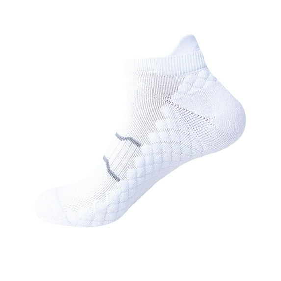 prucolt Pilates Socks for Women Breathable Cotton Ankle Socks Cushioned Low Cut No Show Socks Athletic Running Sports Socks