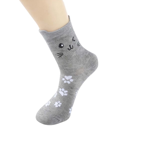 prucolt Women's 10 Pack Crew Socks Cute Print Casual Cozy Breathable Boot Socks Novelty Funny Socks