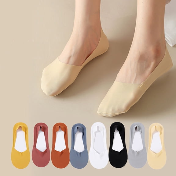 prucolt Women's Invisible No Show Socks Non-Slip Low Cut Breathable Thin Liner Footies Summer Boat Socks for Flats