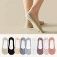 thumbnail image 1 of prucolt Womens No Show Socks Thin Silky Soft Low Cut Liner Socks Non Slip Invisible Socks for Flats Loafers Sneakers, 1 of 6