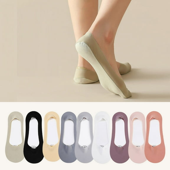 prucolt Womens No Show Socks Thin Silky Soft Low Cut Liner Socks Non Slip Invisible Socks for Flats Loafers Sneakers