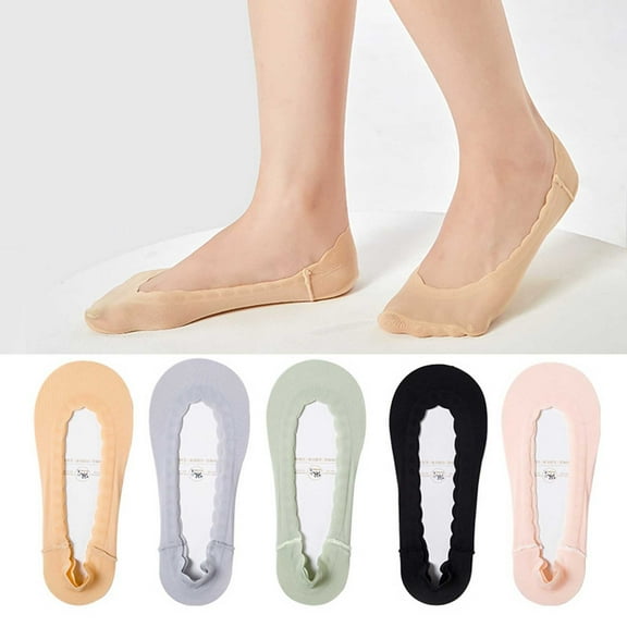 prucolt Womens Non Slip No Show Socks Thin Low Cut Liner Socks Soft Invisible Socks for Loafer Sneaker Flats