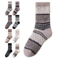 thumbnail image 1 of prucolt Womens Retro Fuzzy Socks Winter Thermal Slipper Socks Soft Wool Sleep Socks Casual Cozy Warm Thick Home Socks, 1 of 4
