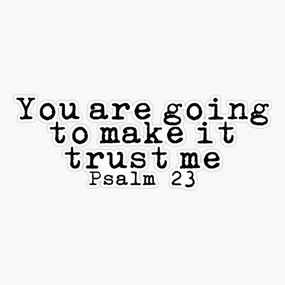 psalm 23 Sticker