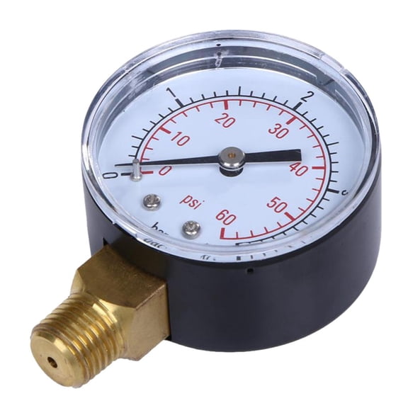 psi Air Compressor Pressure Pressure 1/4" NPT Water Oil Air Pressure Liquid Pressure Manometer 5x7x2.76cm
