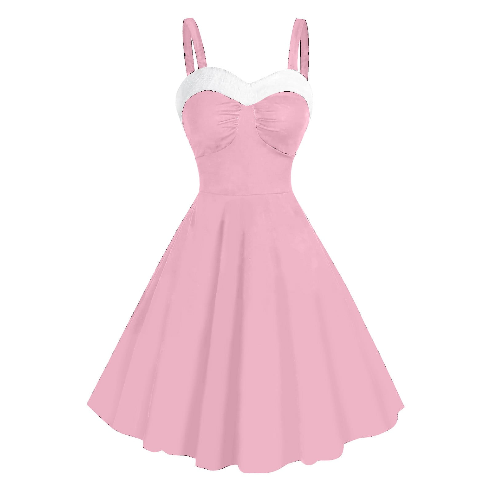 strapless open back dress Smak Parlour Plus Size Hot Pink & Red Hearts Scallop Mini Dress – Unique  Vintage main image 0