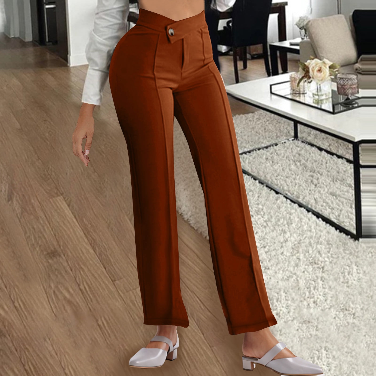 brown dress pants womens Ebony Mini Dress - Plum Brown main image 1
