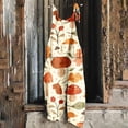 thumbnail image 1 of pstuiky Jumpsuits for Women, Womens Summer Jumpsuits Wide Leg Sling Romper Casual Loose Floral Print Boho Bib Overalls for Women Overalls for Women Loose Fit Yellow XL, 1 of 5