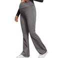 thumbnail image 1 of pstuiky Leggings for Pregnant Women Solid Color Flared Leggings High Waisted Pregnancy Yoga Pants with Belly Support Stretchy Fitness Long Pants for Exercise Womens Maternity Pants, 1 of 6