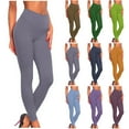 thumbnail image 1 of pstuiky Leggings for Women, Women Print Mid Waist Skinny Athletic Plus Size Running Workout Pants Gift for Women Up to 65% off Blue L, 1 of 4