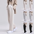 thumbnail image 1 of pstuiky Maternity Pants for Work Wide Leg Pants for Pregnancy High Waist Loose Fit Casual Pants with Abdominal Support for Spring Fall Winter Plus Size Maternity Clothes, 1 of 7