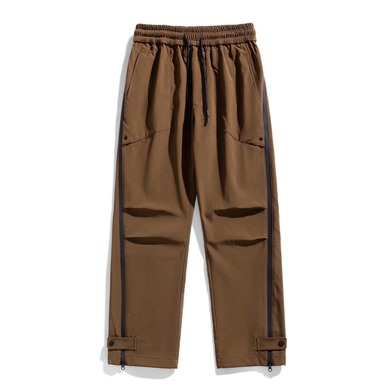 Cheap Streetwear For Men.pstuiky Mens Cargo Pants, Solid Color Straight Type Streetwear ...