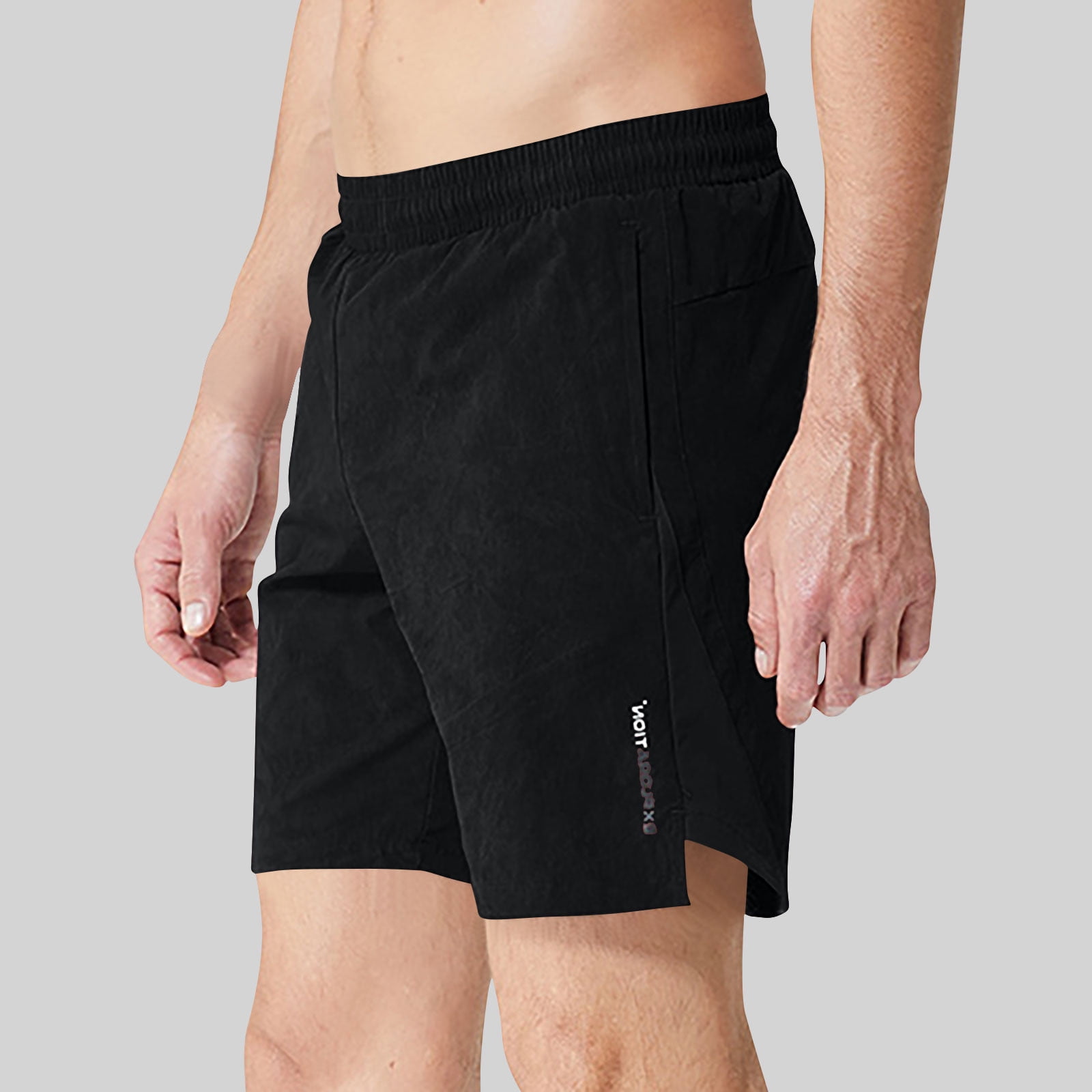 MCPORO Men's 10-Inch Gym Shorts - Quick Dry Athletic Running Shorts With Pockets