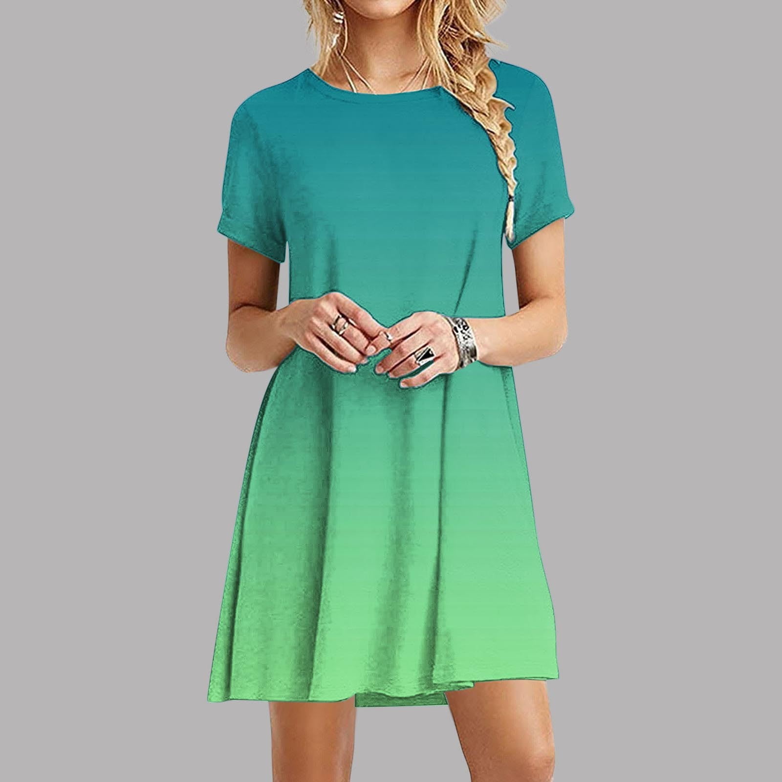Women's Sleeveless Tank Dress - Flowy Summer Mini Sundress, Bodycon Fit In Brown (Size S)