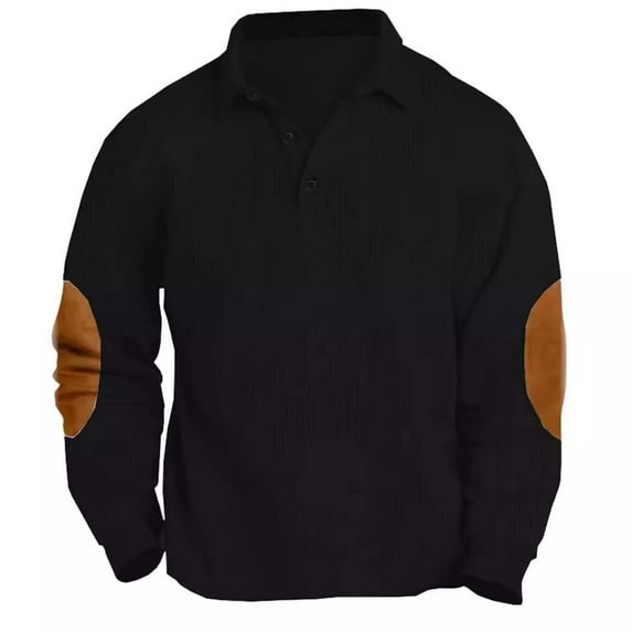 pstuiky Shirts for Men, Men Long Sleeve V-Neck Print T-Shirts Slim Fit Casual Oversized Shirts for Mens Dress Shirt Hot Prices Black S