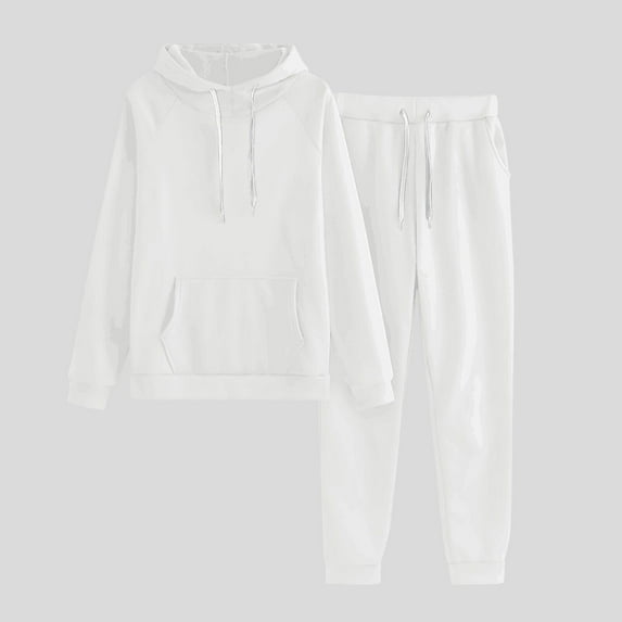 pstuiky Sweatsuits 2PCS Sets Womens,Winter Thick Fleece Warm Long Sleeve Hoodies Sweatshirt Casual Sweatpants Plus Size Tracksuit Outfits Lounge Sets for Women Clearance