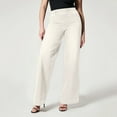 thumbnail image 1 of pstuiky Wide Leg Pants, Solid Color Loose Long Straight Leg High Waisted Pants Classic Fit Activewear for Women White XL, 1 of 5