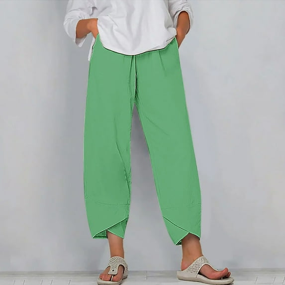 pstuiky Wide Legged Pants, Solid Color Loose Long Palazzo Pants Pants Active Fit Womens Workout Pants Holiday Gifts Mint Green XXL