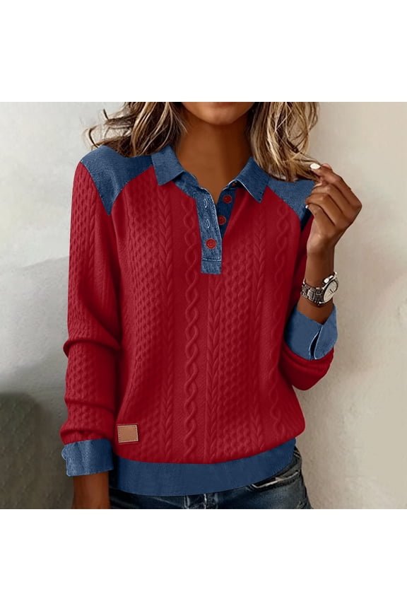 Women'S Tops Trendy Long Sleeve Solid Color Ladies Tops Formal Loose Fit Turtleneck Fashion Clothing Womens Blouses