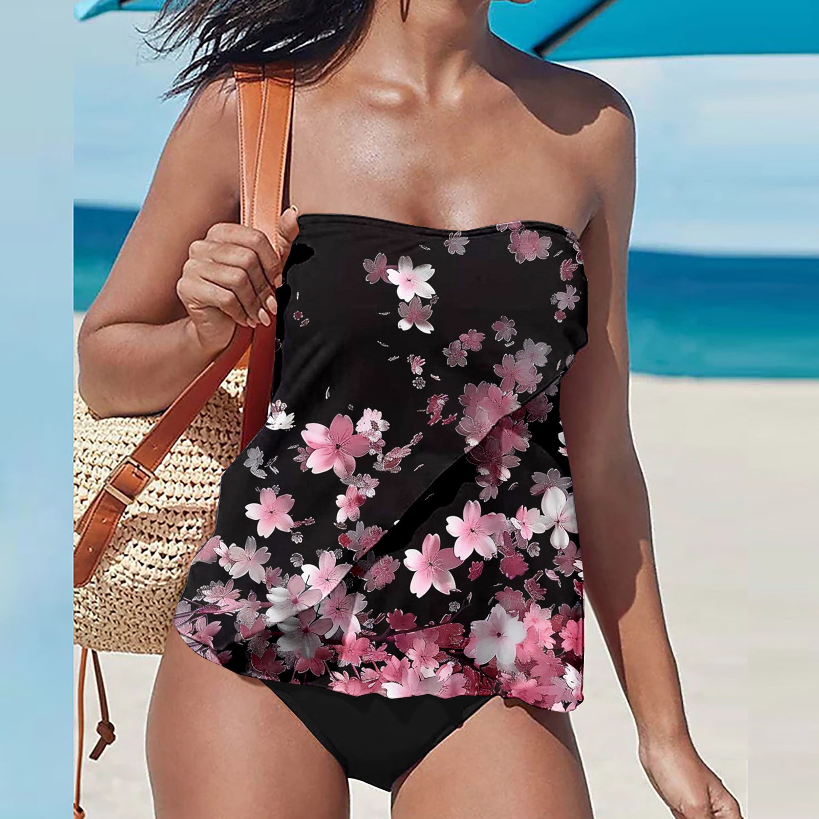 Navy | Women’s Sporty Two-Piece Swimsuit Set