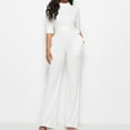 thumbnail image 1 of pstuiky Womens Jumpsuits, Solid Color Casual Long Palazzo Pants Pants Basic Rompers for Women White XL, 1 of 5