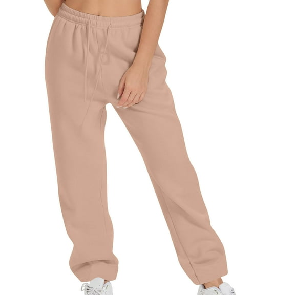 pstuiky Womens Pants Dressy Casual, Solid Color Casual Long Outfits for Vacation Active Fit Womens Pants Khaki XXL