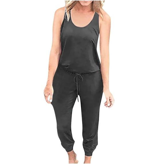 pstuiky Womens Rompers, Women Print Wide Leg Long Pants With Pockets Straight Casual Active Plus Size Sweatpants for Girls Pants for Women Gift for Girl Gray L