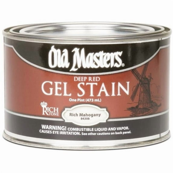 Old Masters 84308 Gel Stain Pint, Rich Mahogany