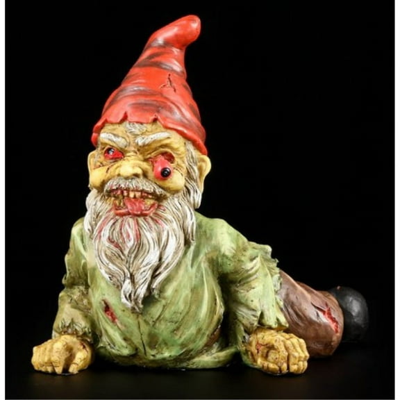 ptc 7 inch resin scary crawling zombie garden gnome dcor figurine