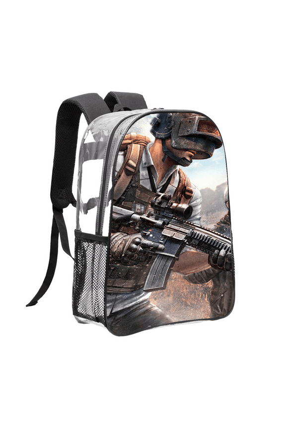 pubg Pattern Transparent Backpack Lightweight And fashionable Showcasing Personality And Leading The Trend