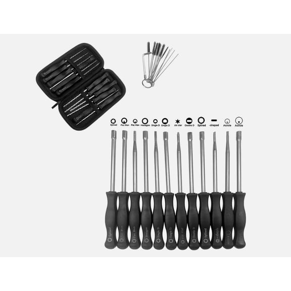 Puedo 12-Piece Multi-Functional Screwdriver Set for Home & Car Repair - Durable Steel & Ergonomic Handle