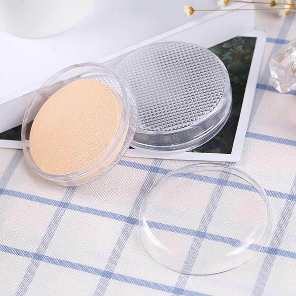 puff case 10pcs Empty Powder Puff Cases Makeup Puff Storage Boxes Dry