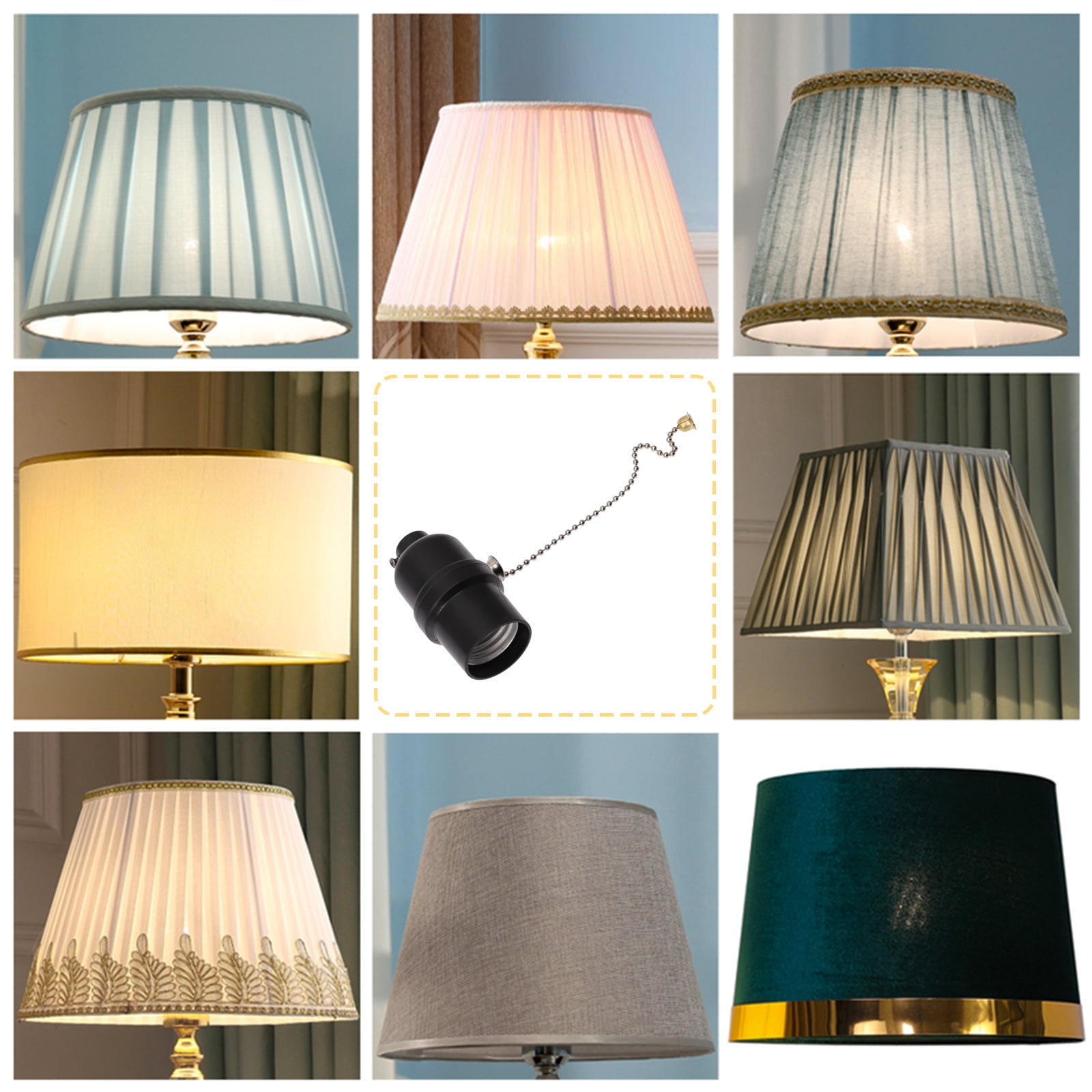 pull chain light fixture Pull Chain Light Fixture E27 Light Socket Pull