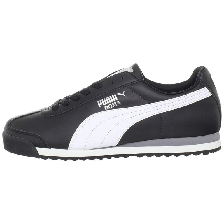 PUMA Men s Low Top Sneakers Black White Size 15 Walmart