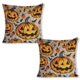 thumbnail image 1 of pumpkins Halloween decorations spooky Linen toss pillowcase decoration pillowcase gifting preferred 20x20 inch cushion cover 2 sets sofa pillowcase sofa bedroom living room car, 1 of 8