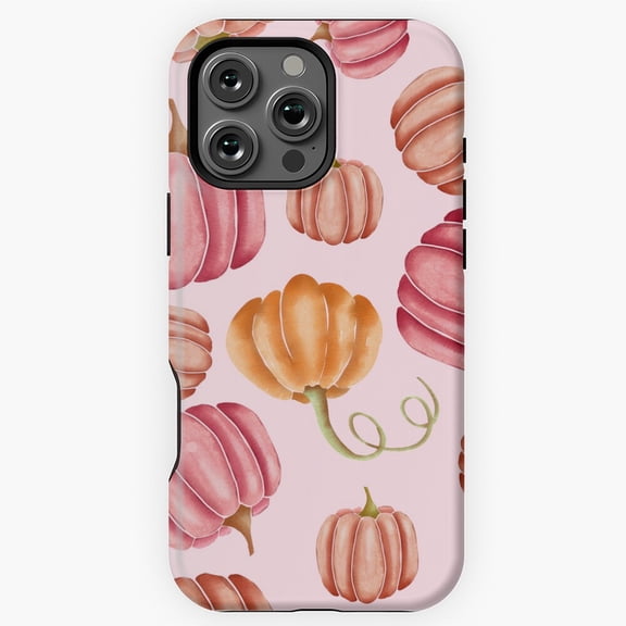 pumpkins on rose background design sticker Phone Case for iPhone 16 15 14 13 12 11 Pro Max M5906351