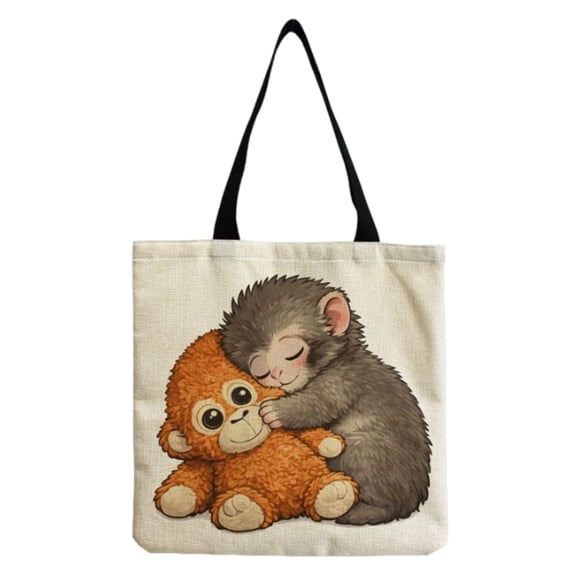 punch monkey Punch The Monkey Cuddling Stuffed Animal Meme Viral Internet Tote Bag Fashion Backpack Punch Monkey's latest print