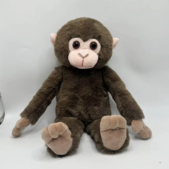 punch monkey plush,monkey stuffed animal,punch stuffed animal,Punch Monkey Plush Toy Soft Stuffed Animal Pillow Emotional Support Monkey Cuddly Macaque Plush Doll Comfort Buddy Gift 14in Grey