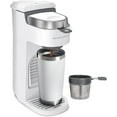 thumbnail image 1 of pupikeji 47621 The Scoop Single Serve Coffee Maker & Fast Grounds Brewer for 8-14oz. Cups, Brews in Minutes, Next Gen, White, 1 of 16