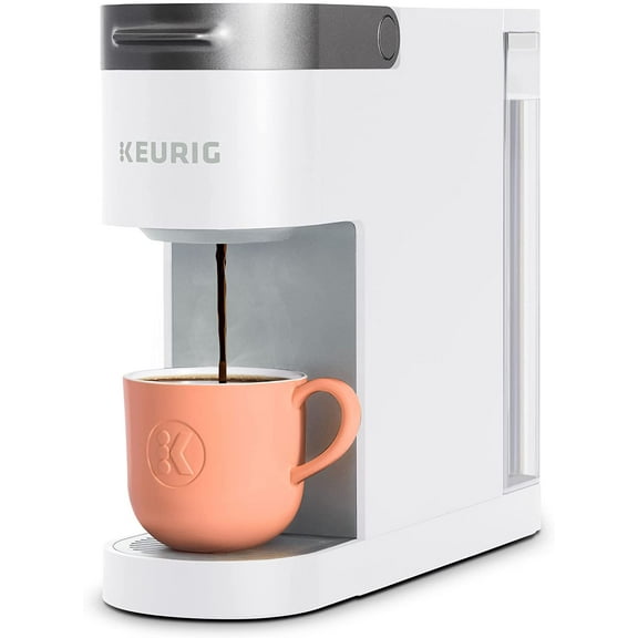 pupikeji K-Slim Single Serve K-Cup Pod Coffee Maker, Multistream Technology, 3 Brew Sizes, Slim and Sleek Design, 46oz Removable Reservoir, White