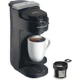 thumbnail image 1 of pupikeji The Scoop Single Serve Coffee Maker & Fast Grounds Brewer for 8-14oz. Cups, Brews in Minutes, Black (47620), Next Gen, 1 of 8