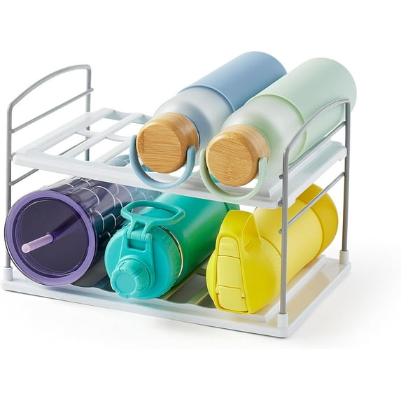 pupikeji UpSpace Water and Travel Mug Cabinet Organizer, Adjustable ...